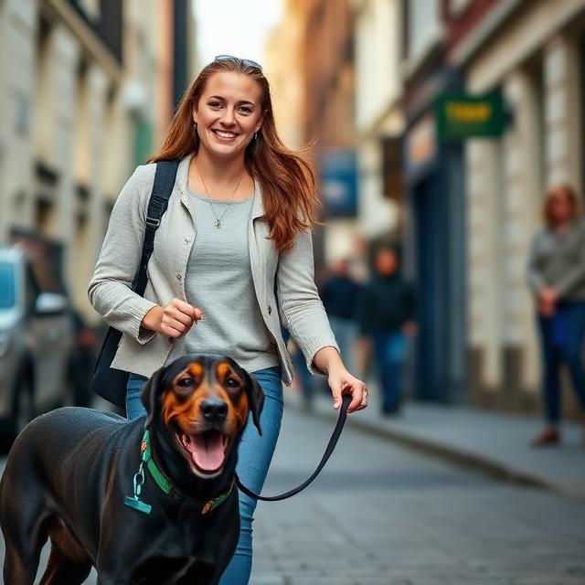 Aoife M. with their dog